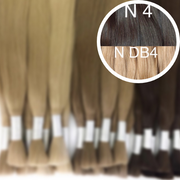 Raw Cut / Bulk Hair Color _4/DB4 GVA hair_One donor line.
