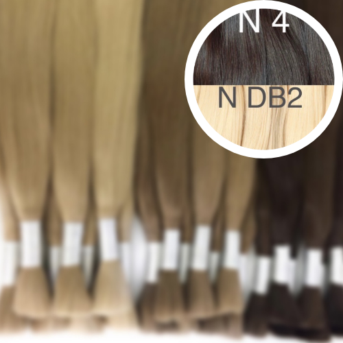 Raw Cut / Bulk Hair Color _4/DB2 GVA hair_One donor line.