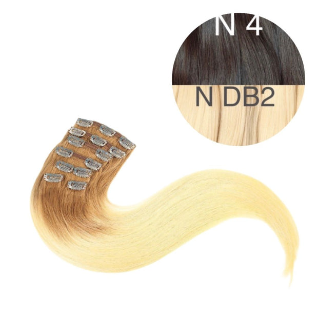 Hair Clips Color _4/DB2 GVA hair_One donor line.