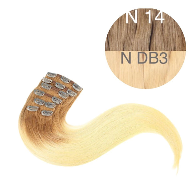 Hair Clips Color _14/DB3 GVA hair_One donor line.