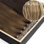 Tapes Color _5Q/60C GVA hair_Luxury line.