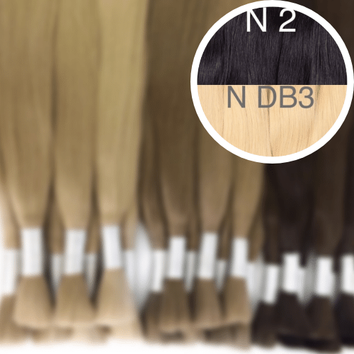 Raw Cut / Bulk Hair Color _2/DB3 GVA hair_One donor line.