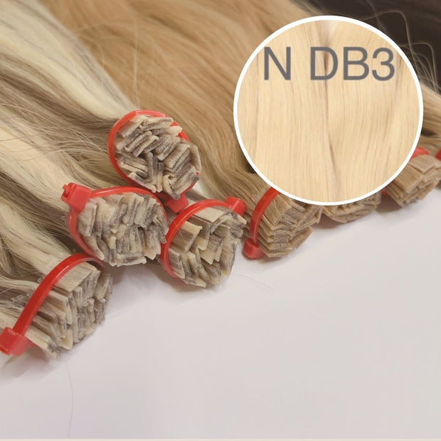 Hot Fusion, Flat Tip Color DB3 GVA hair_One donor line.