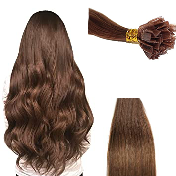 V tips Light Brown GVA Hair