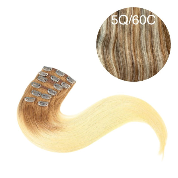 Hair Clips Color _5Q/60C GVA hair_Luxury line.