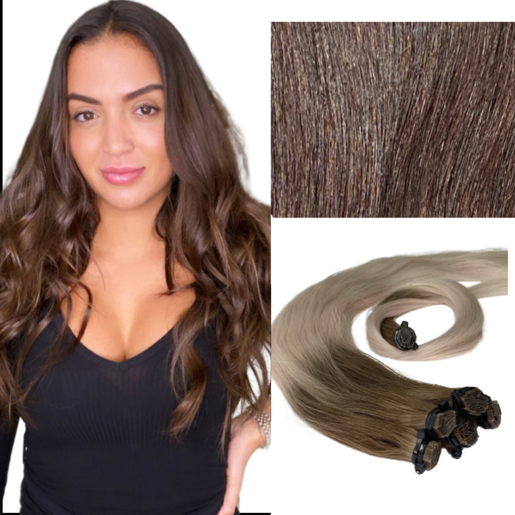 Micro Link Black and Dark Brown GVA Hair