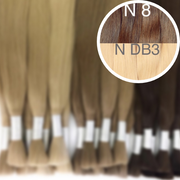 Raw Cut / Bulk Hair Color _8/DB3 GVA hair_One donor line.
