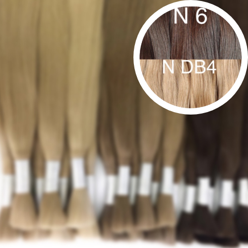 Raw Cut / Bulk Hair Color _6/DB4 GVA hair_One donor line.