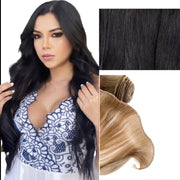 Wefts Hand Tied Black and Dark Brown GVA Hair New