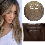 Clips Flat Weft color Light Brown