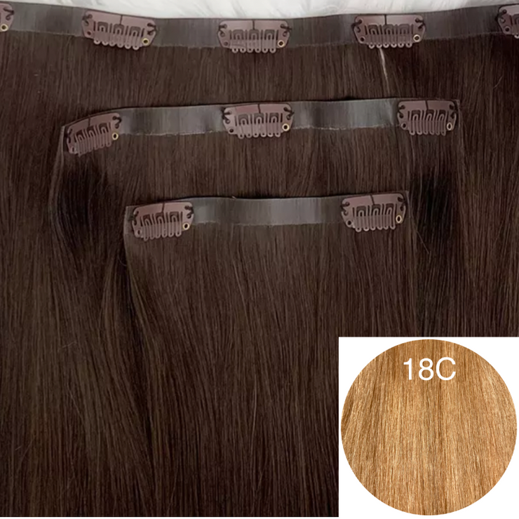 Clips Flat Weft color 18C Luxury line