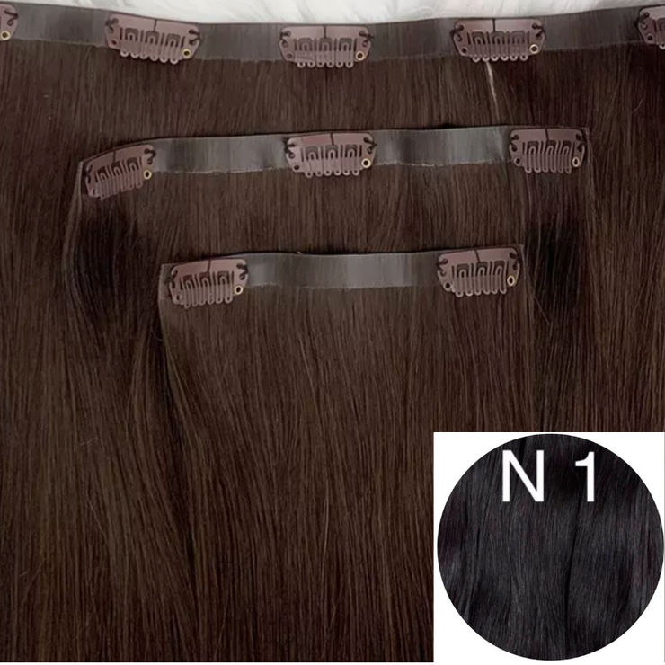 Clips Flat Weft color 1 Luxury line