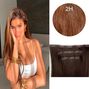 Clips Flat Weft color Black and Dark Brown