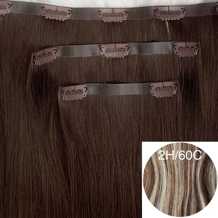 Clips Flat Weft color 2H/60C Luxury line