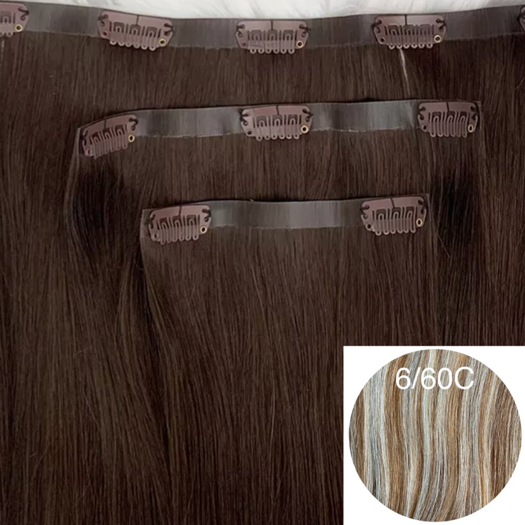 Clips Flat Weft color 6/60C Luxury line
