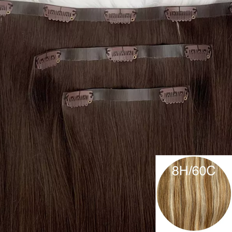 Clips Flat Weft color 8H/60C Luxury line