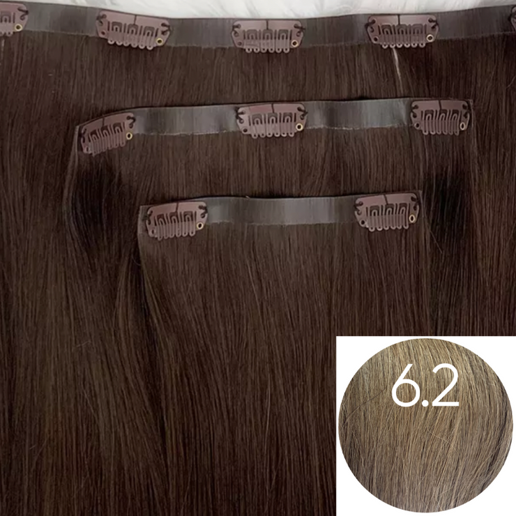 Clips Flat Weft color 6.2 Luxury line