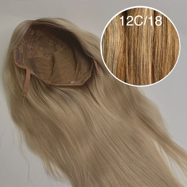 Wigs Color _12C/18 GVA hair_Luxury line.