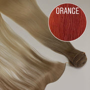 Hair Wefts Hand tied / Bundles Color ORANGE GVA hair_One donor line.