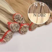 Hot Fusion, Flat Tip Color _14/DB2 GVA hair_One donor line.