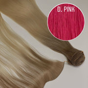 Hair Wefts Hand tied / Bundles Color D. PINK GVA hair_One donor line.