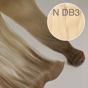 Hair Wefts Hand tied / Bundles Color DB3 GVA hair_One donor line.