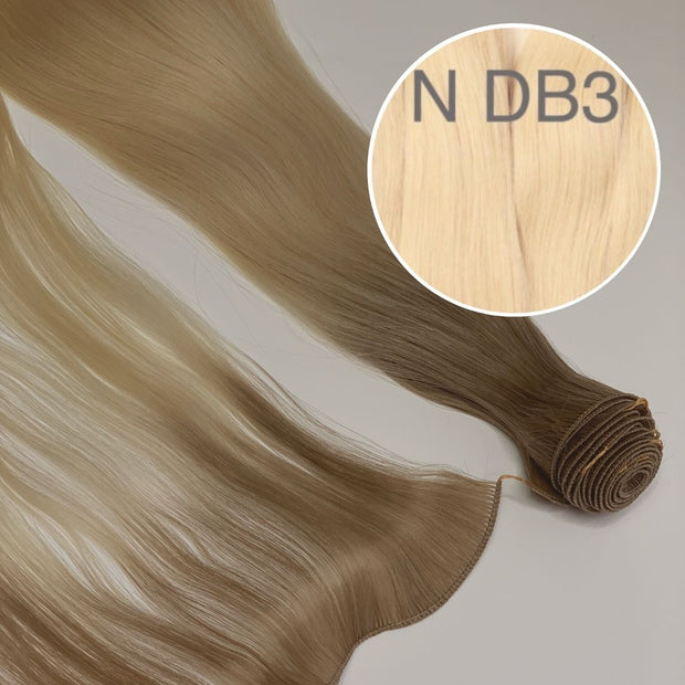 Hair Wefts Hand tied / Bundles Color DB3 GVA hair_One donor line.