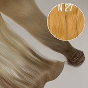 Hair Wefts Hand tied / Bundles Color 27 GVA hair_One donor line.