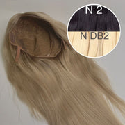 Wigs Color _2/DB2 GVA hair_One donor line.