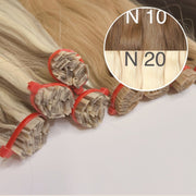 Hot Fusion, Flat Tip Color _10/20 GVA hair_One donor line.