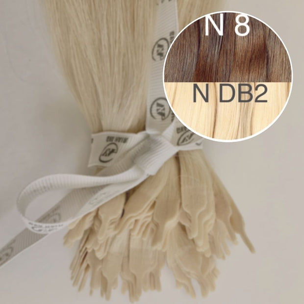 Y tips Color _8/DB2 GVA hair_One donor line.