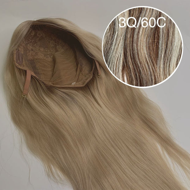 Wigs Color _3Q/60C GVA hair_Luxury line.