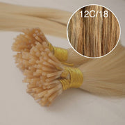 Micro links / I Tip Color _12C/18 GVA hair_Luxury line.