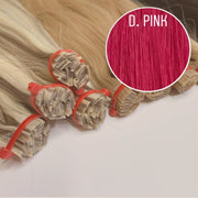 Hot Fusion, Flat Tip Color D. PINK GVA hair_One donor line.