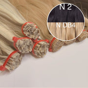 Hot Fusion, Flat Tip Color _2/DB4 GVA hair_One donor line.