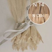 Y tips Color _14/DB4 GVA hair_One donor line.
