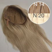 Wigs Color _14/20 GVA hair_One donor line.