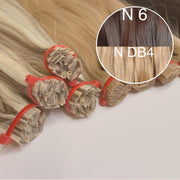 Hot Fusion, Flat Tip Color _6/DB4 GVA hair_One donor line.