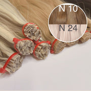 Hot Fusion, Flat Tip Color _10/24 GVA hair_One donor line.