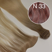 Hair Wefts Hand tied / Bundles Color 33 GVA hair_One donor line.