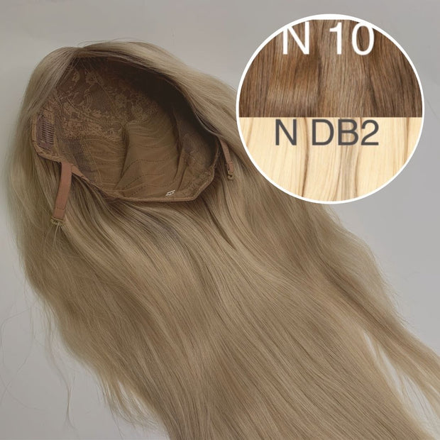 Wigs Color _10/DB2 GVA hair_One donor line.