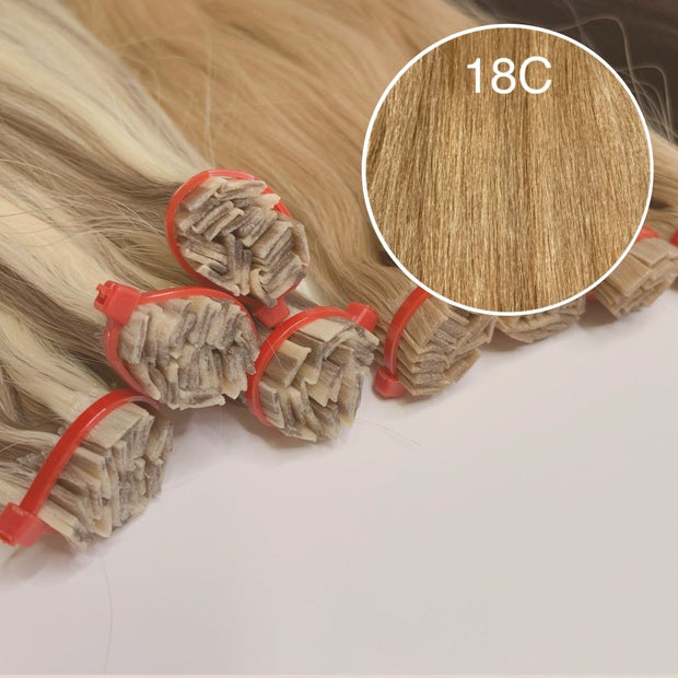 Hot Fusion, Flat Tip Color 18C GVA hair_Luxury line.