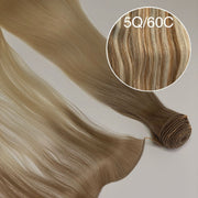 Hair Wefts Hand tied / Bundles Color _5Q/60C GVA hair_Luxury line.