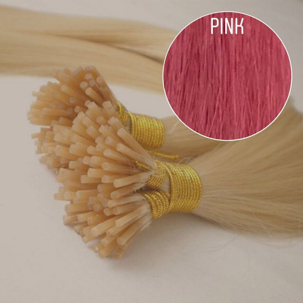 Micro links / I Tip Color PINK GVA hair_One donor line.