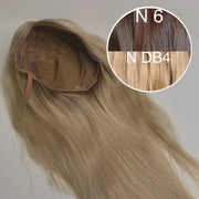 Wigs Color _6/DB4 GVA hair_One donor line.