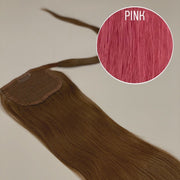 Hair Ponytail Color PINK GVA hair_One donor line.