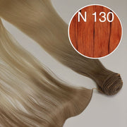 Hair Wefts Hand tied / Bundles Color 130 GVA hair_One donor line.