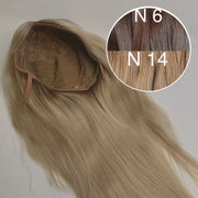 Wigs Color _6/14 GVA hair_One donor line.