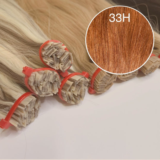 Hot Fusion, Flat Tip Color 33H GVA hair_Luxury line.