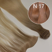 Hair Wefts Hand tied / Bundles Color 17 GVA hair_One donor line.